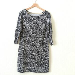 Soybu Womens Black White Dress Size Medium Activewear Casual Athletic 3/4 Sleeve